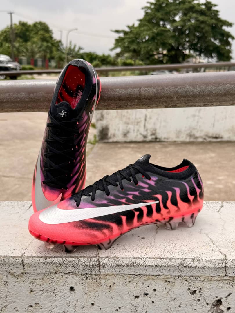 Nike Football Boots — Black / Coral — owner-uploaded photo