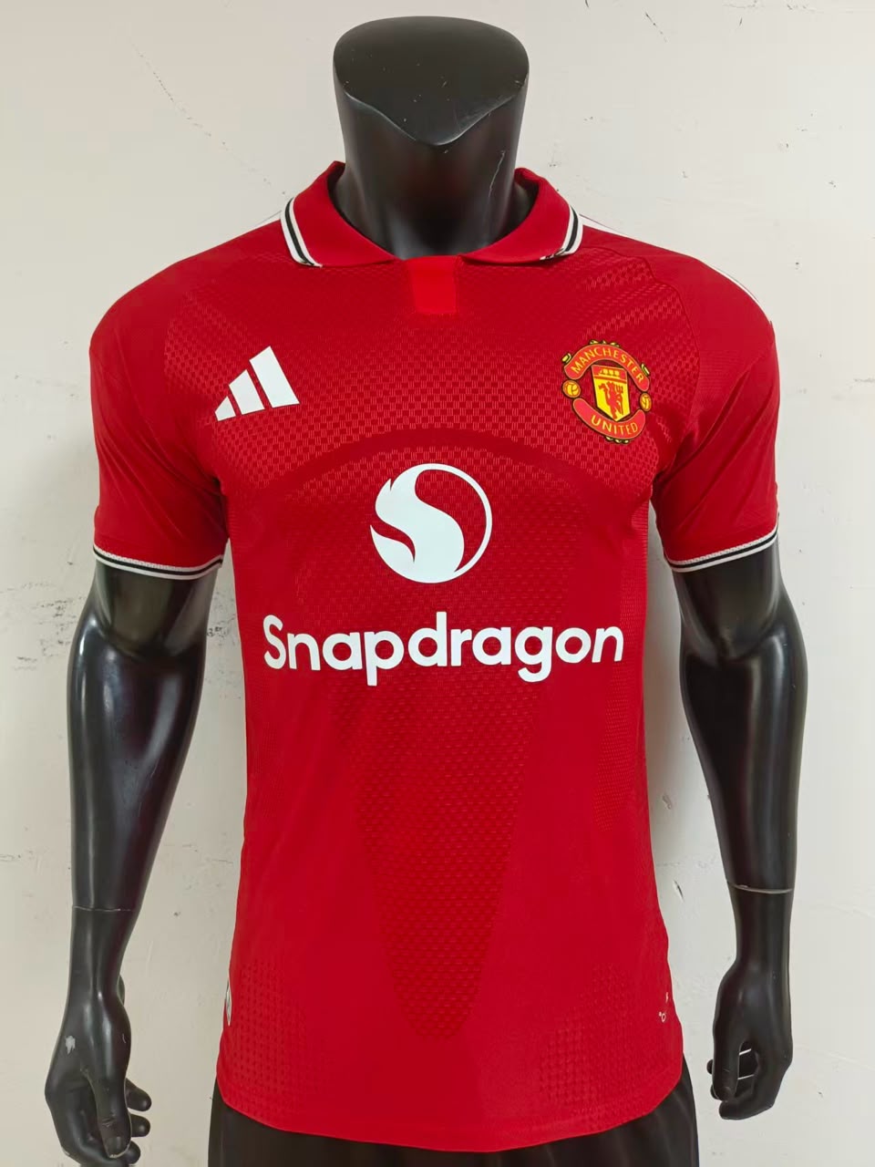 Manchester United Home Jersey — Red Polo Collar — owner-uploaded photo