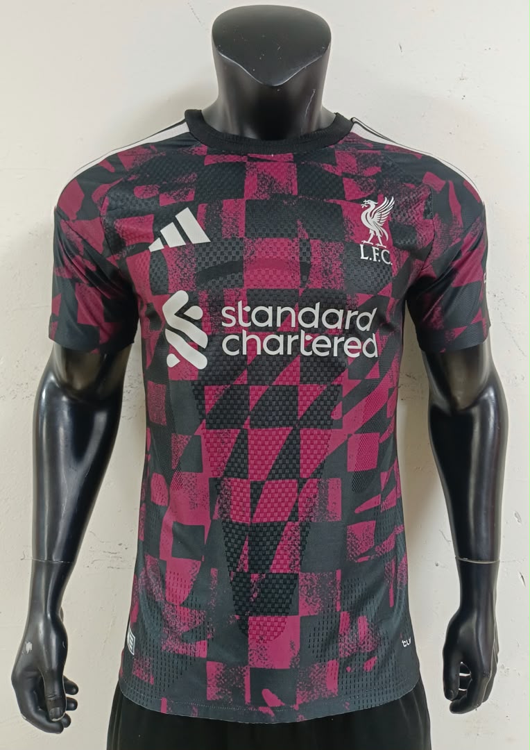 Liverpool Jersey — Black / Burgundy Geometric — owner-uploaded photo